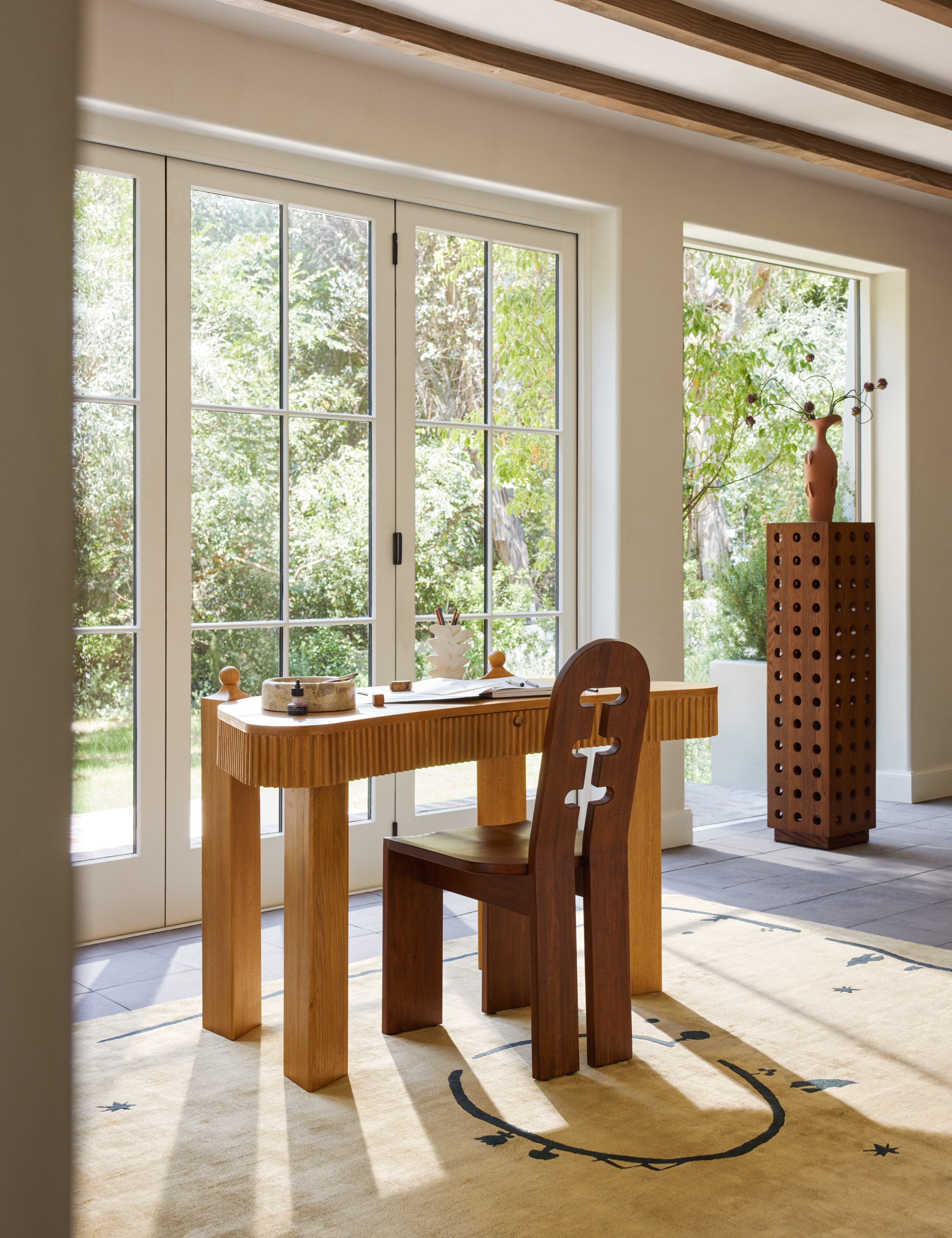 Village Hand-Loomed Viscose Rug by Sarah Sherman Samuel