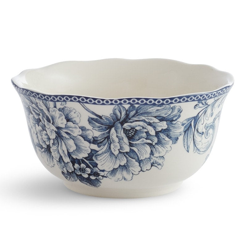 222 Fifth Adelaide 16-Piece Porcelain Dinnerware Set, Blue