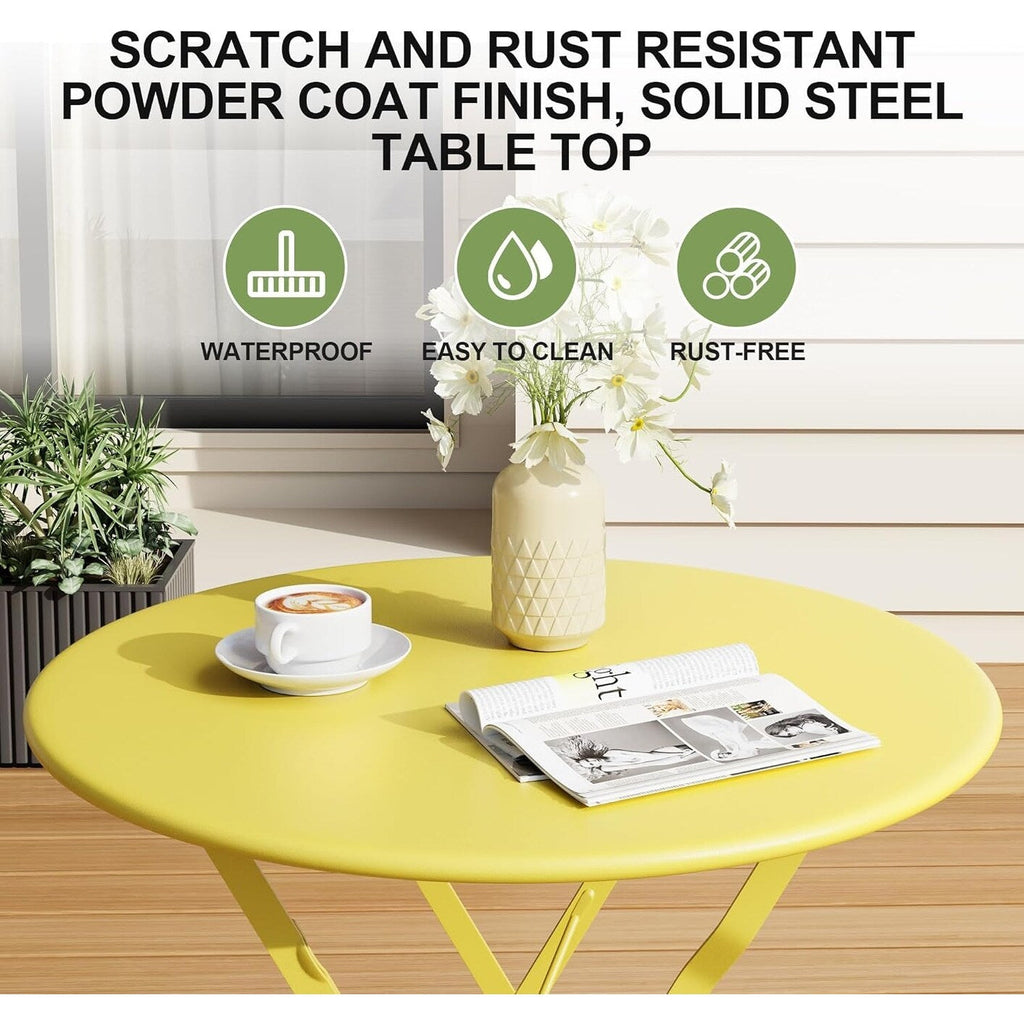 3 Pieces Patio Bistro Sets