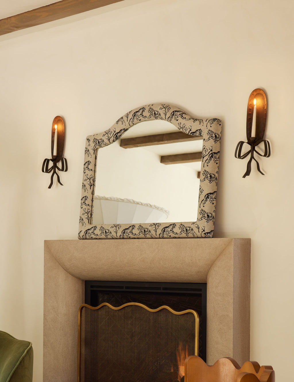 Tiger Mantel Mirror