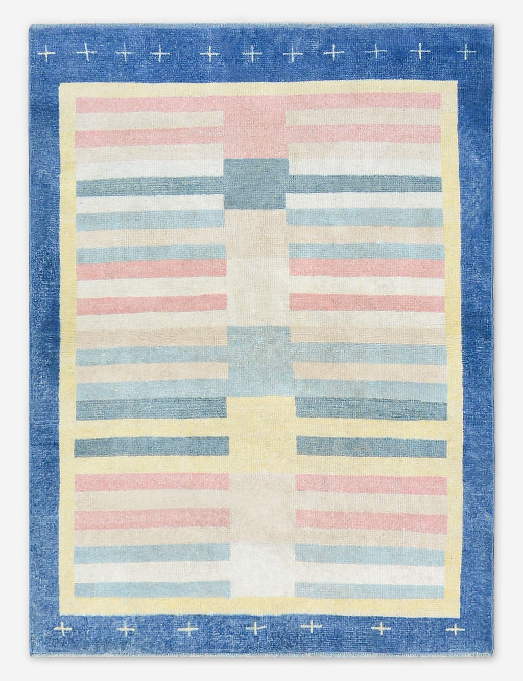 Vintage Turkish Hand-Knotted Wool Rug No. 521, 3' 10 X 5' 1