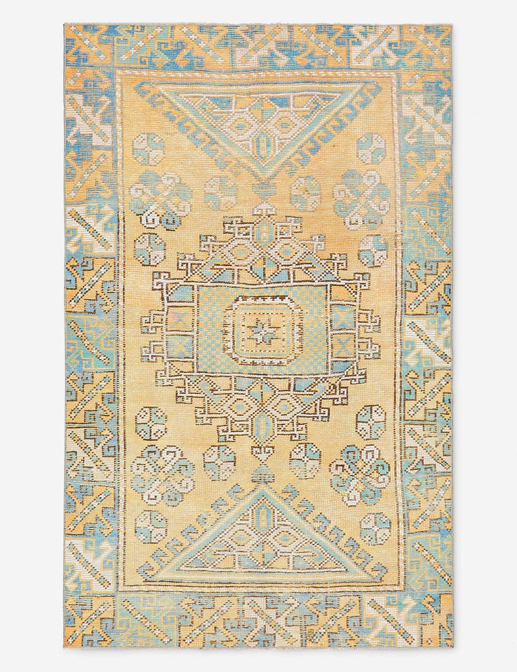 Vintage Turkish Hand-Knotted Wool Rug No. 522, 3' 8 X 5' 10