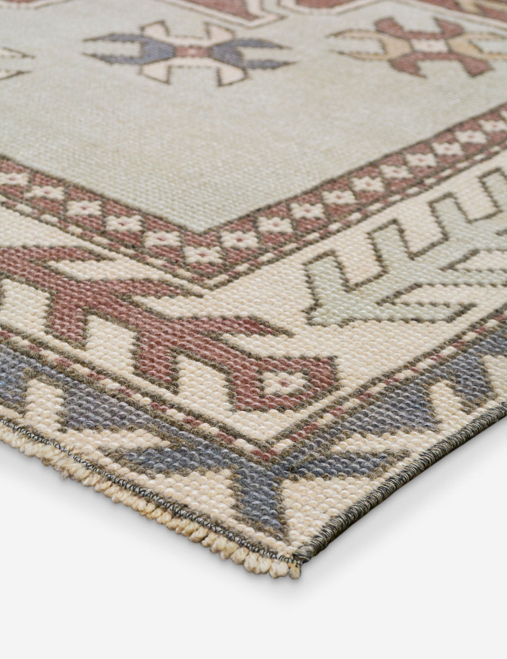 Vintage Turkish Hand-Knotted Wool Rug No. 523, 5' X 5'