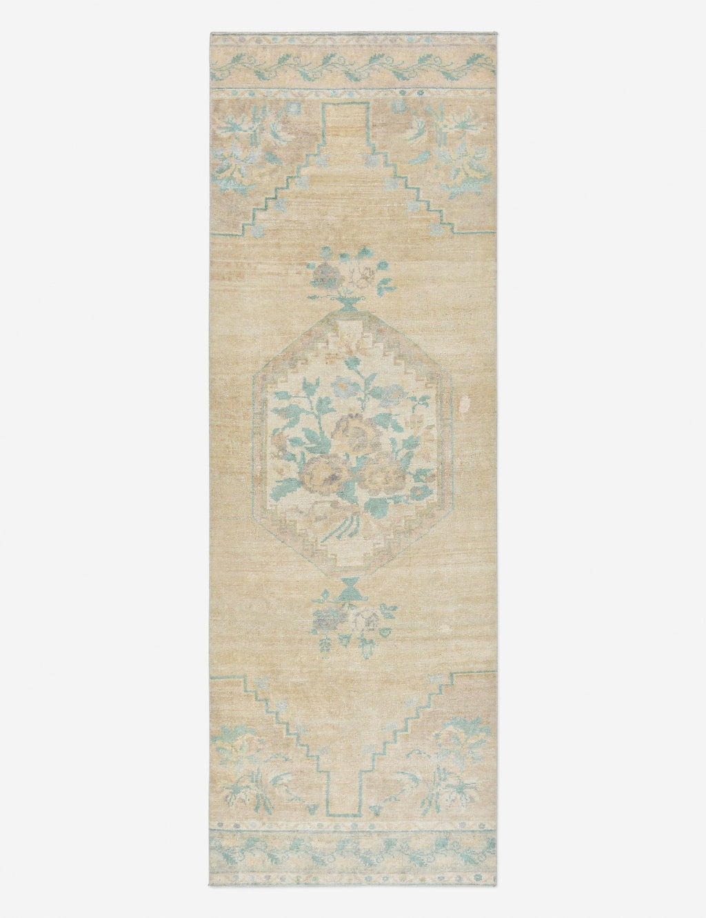 Vintage Turkish Hand-Knotted Wool Runner Rug No. 294, 3'1 x 9'4