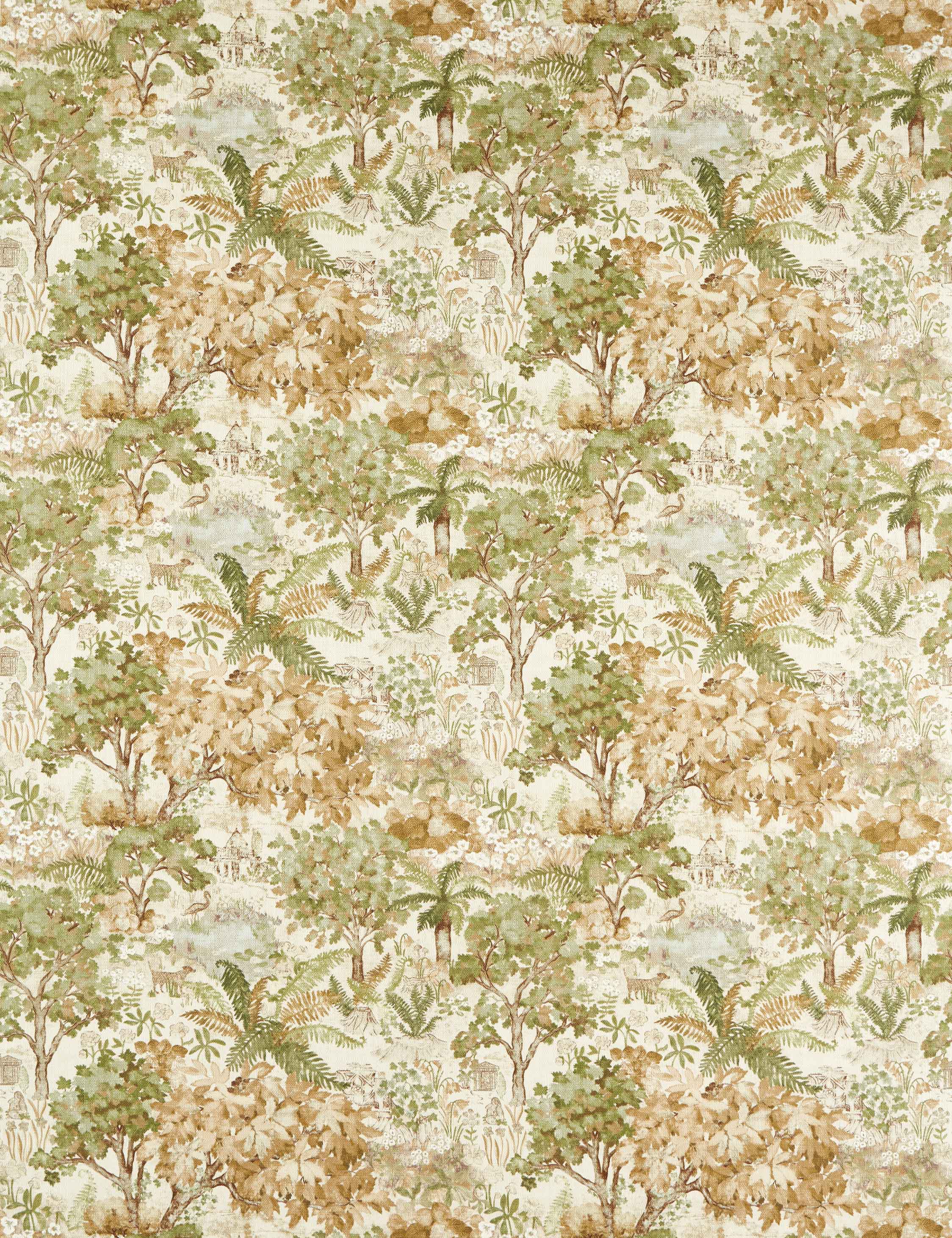 The Stumpery Cotton Fabric by Sanderson