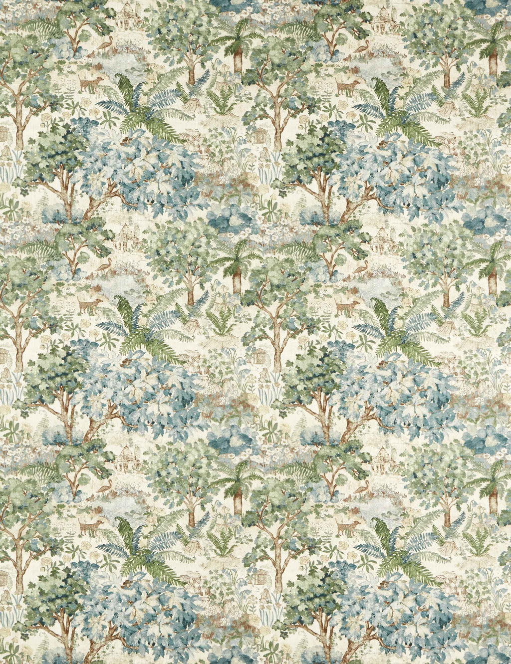 The Stumpery Cotton Fabric by Sanderson