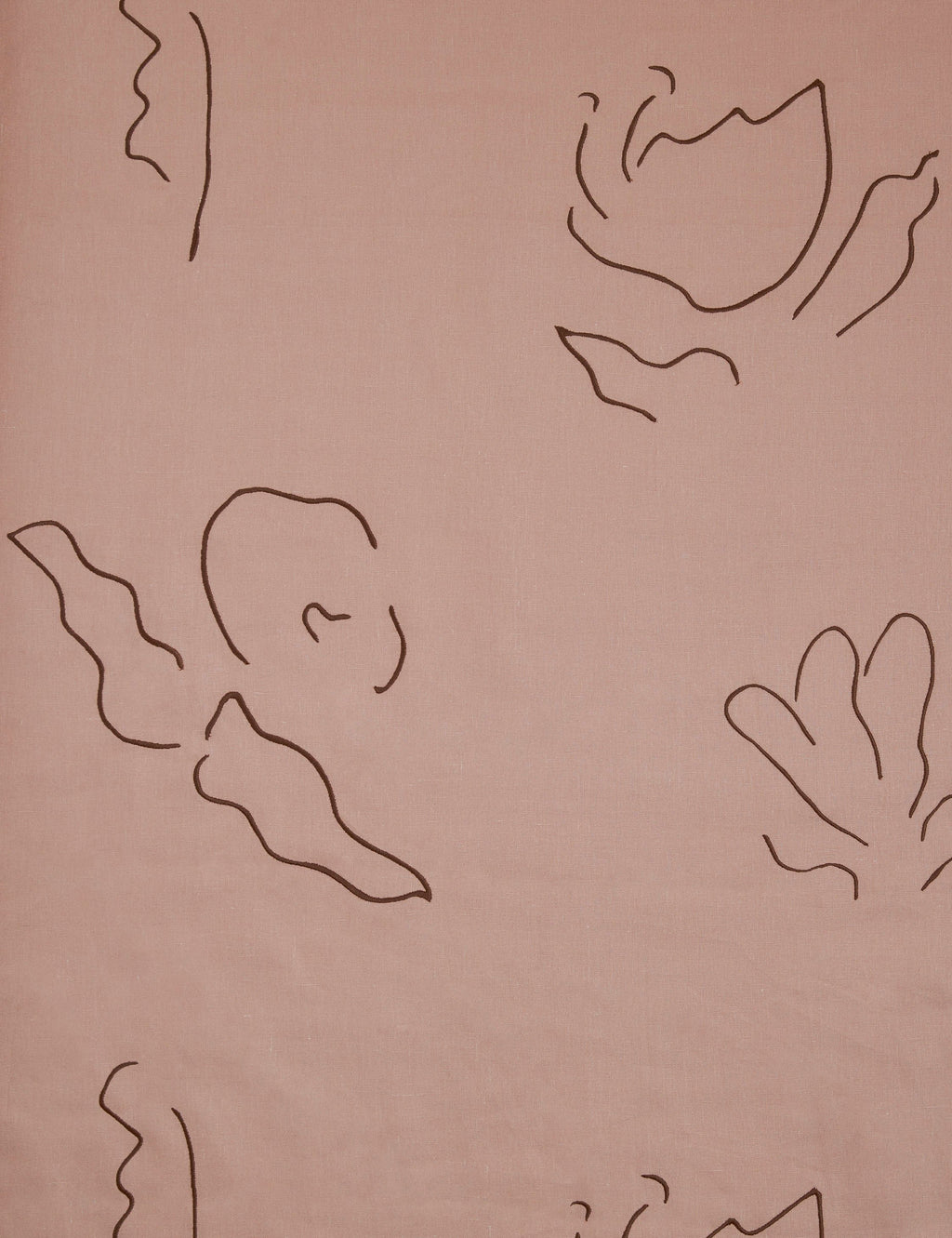 Narsi Embroidered Linen Fabric by Sarah Sherman Samuel