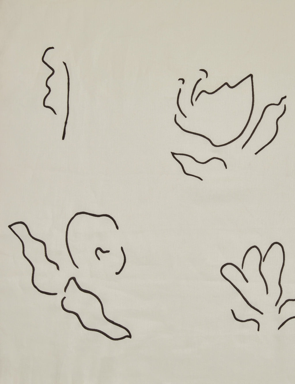 Narsi Embroidered Linen Fabric by Sarah Sherman Samuel