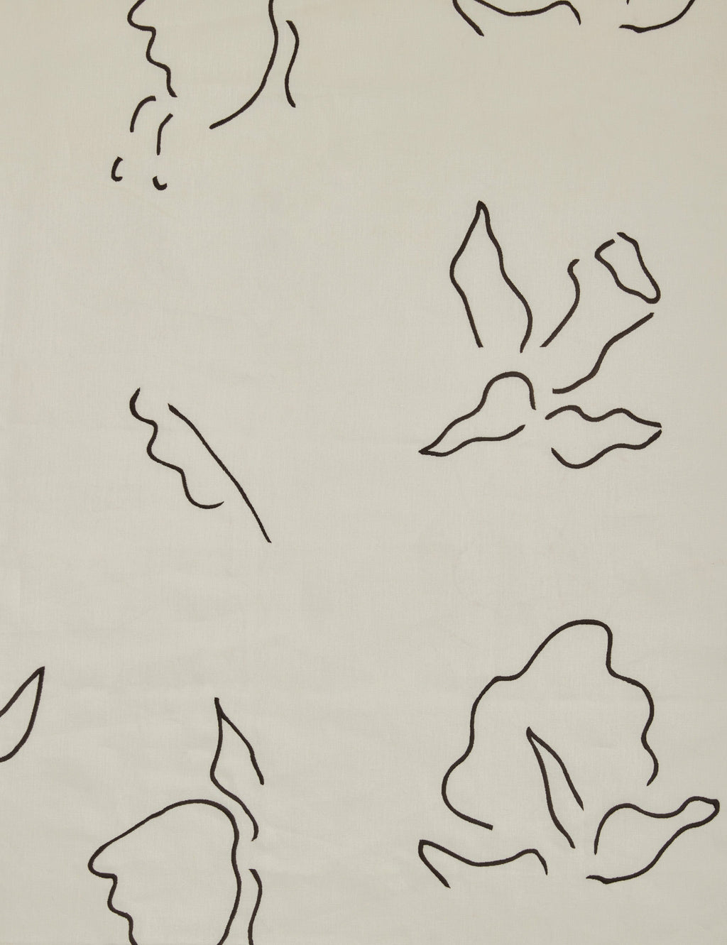 Narsi Embroidered Linen Fabric by Sarah Sherman Samuel