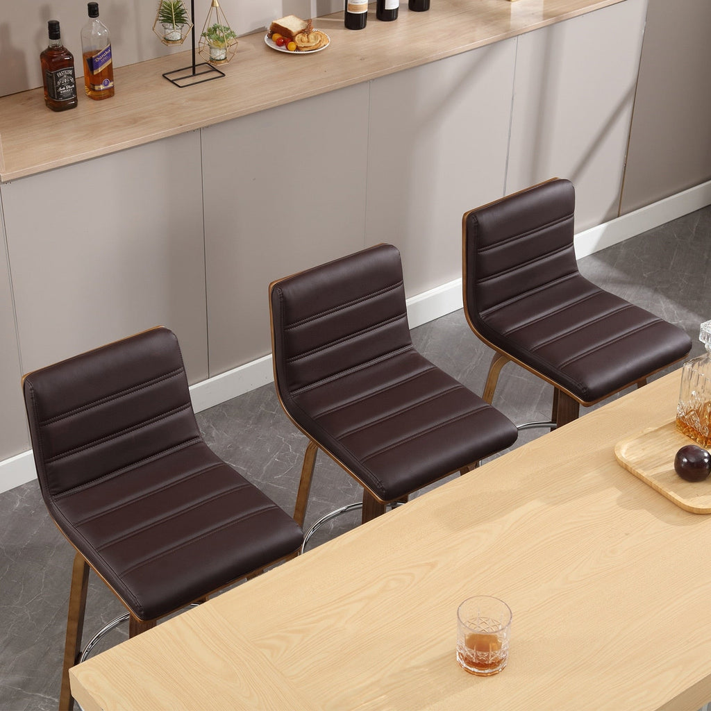 26/29 Faux Leather Swivel Bar/Counter Stools, Set of 2/3